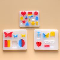 DIY مجموعة قوالب الايبوكسي, سيليكون, مربع, مطلي, المستدامه & أنماط مختلفة للاختيار, المزيد من الألوان للاختيار, تباع بواسطة PC