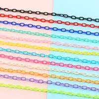 akril lanac, pozlaćen, Održivi & možete DIY, više boja za izbor, 400x13x8mm, Dužina 15.74 inčni, Prodano By PC