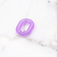 Acryl Linking Ring, plated, Duurzame & DIY, meer kleuren voor de keuze, 20x14mm, Verkocht door KG