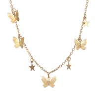 Zinc Alloy Jewelry Necklace Butterfly plated fashion jewelry & for woman Sold By Strand