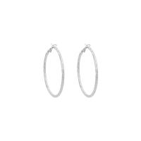 Brass Hoop Earring, plated, for woman, more colors for choice, 50mm, 3Pairs/Lot, Sold By Lot