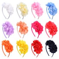 Klud Hair Band, med Plastic, Bowknot, for børn, flere farver til valg, 93x134mm, 50pc'er/Lot, Solgt af Lot