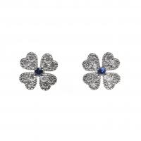 Cubic Zirconia Micro Pave Brass Earring with Cubic Zirconia fashion jewelry Sold By Pair