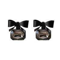 Zinc Alloy Stud Earring plated for woman black nickel lead & cadmium free Sold By PC