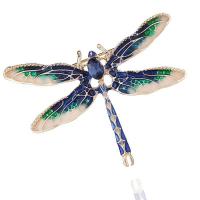 Tibetan Style Brooches, Dragonfly, plated, fashion jewelry & for woman, nickel, lead & cadmium free, 34x48mm, Sold By PC