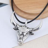 Zinc Alloy Jewelry Necklace silver color plated Unisex black nickel lead & cadmium free 45mm Sold Per 15.7 Inch Strand
