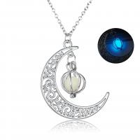 Alloy Necklace plated fashion jewelry & luminated 0c45cm+5cm Sold By Strand