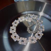 Ожерелье Мода Choker, Латунь, Женский & со стразами, не содержит никель, свинец, Продан через 11.8 дюймовый Strand