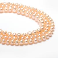 Cultured Round Freshwater Pearl Beads, natural, pink, 5-6mm,8*6cm, Hole:Approx 0.8mm, Sold Per Approx 15 Inch Strand