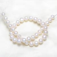 Cultured Round Freshwater Pearl Beads, natural, white, Grade AA, 11-12mm,15*10.6cm, Hole:Approx 0.8mm, Sold Per Approx 15.5 Inch Strand
