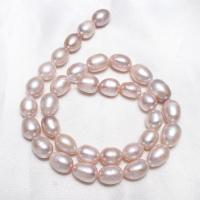 Cultured Rice Freshwater Pearl Beads, natural, purple, 9-10mm,13*8cm, Hole:Approx 0.8mm, Sold Per Approx 14 Inch Strand