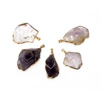 Gemstone Pendants Jewelry irregular polished & DIY 53*35*14-33*20*12mm Approx 3mm Sold By Bag