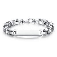 Titanium Steel Bracelet Donut plated fashion jewelry & for man 210mm Sold By Strand