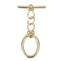 Brass Toggle Clasp, gold color plated, 15.5x8x3mm,9.5x18.5x3mm, 20PCs/Lot, Sold By Lot