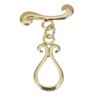 Brass Toggle Clasp, gold color plated, 19.5x9x2.5mm,10x21x2mm, 20PCs/Lot, Sold By Lot