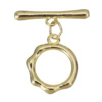 Brass Toggle Clasp, gold color plated, 19x5x2.5mm,13x16x2mm, 20PCs/Lot, Sold By Lot