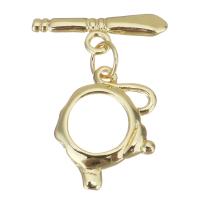Brass Toggle Clasp, gold color plated, 18x6x2mm,13x17x2mm, 20PCs/Lot, Sold By Lot