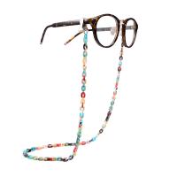 Akryl Łańcuch okularów, Powlekane, Zrównoważonego & anty-poślizgu & różne style do wyboru & dla kobiety, dostępnych więcej kolorów, 600mm, długość 23.62 cal, sprzedane przez PC