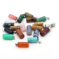 Gemstone Pendants Jewelry Column polished DIY Sold By Bag