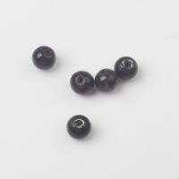 Perles murano feuille d'argent, chalumeau, Rond, 10mm, Trou:Environ 1mm, 100PC/sac, Vendu par sac