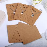 Jewelry Card, Kraft, Rectangle, printing, DIY & different styles for choice, brown, 90*70mm, Sold By PC