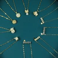 Collier d'acier titane, Placage, Réglable & bijoux de mode & pour femme, doré, 450mm, Vendu par brin
