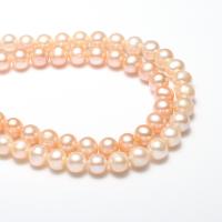 Cultured Round Freshwater Pearl Beads, natural, pink, 7-8mm, Hole:Approx 0.8mm, Sold Per Approx 15.3 Inch Strand