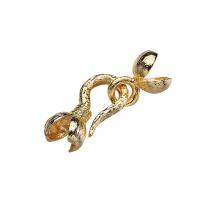 Brass Hook and Eye Clasp gold color plated durable & DIY nickel lead & cadmium free Sold By Bag