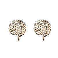 Brass Earring Drop Component gold color plated durable & DIY nickel lead & cadmium free Sold By Bag