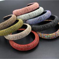 Hair Bands Sponge with Velveteen & Rhinestone durable & for woman 30mm Inner Approx 155mm Sold By PC