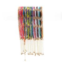 Glass Seed Beads Ketting, Glas, Ronde, mode sieraden & voor vrouw, meer kleuren voor de keuze, 350+70*3mm, Verkocht door Strand