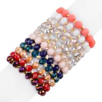 Bracelets quartz, Cristal naturel, beignet, poli, bijoux de mode & styles différents pour le choix & pour femme & facettes, plus de couleurs à choisir, 10*8*180mm, Vendu par brin