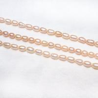 Perlas Arroz Freshwater, Perlas cultivadas de agua dulce, natural, diferentes estilos para la opción, 4-5mm, agujero:aproximado 0.8mm, Vendido por Sarta