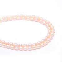 Cultured Rice Freshwater Pearl Beads, natural, pink, Grade A, 5-6mm, Hole:Approx 0.8mm, Sold Per 15 Inch Strand