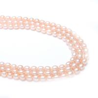 Cultured Rice Freshwater Pearl Beads, natural, pink, 5-6mm, Hole:Approx 0.8mm, Sold Per Approx 15 Inch Strand