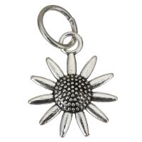 Tibetan Style Pendants, Sunflower, plated, 18.50x23x4mm, Hole:Approx 7.5mm, 100PCs/Lot, Sold By Lot
