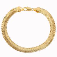 Βραχιόλια Brass, Ορείχαλκος, κοσμήματα μόδας & διαφορετικό μέγεθος για την επιλογή, χρυσαφένιος, 210mm, Sold Με Strand