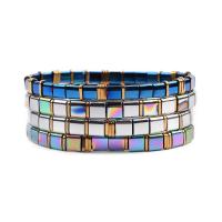 Bracelet de perles de verre, avec TILA-Perles, beignet, bijoux de mode & pour femme, plus de couleurs à choisir, 6*6*3*180mm, Vendu par brin