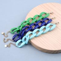 Acrylic Bracelets, stoving varnish, fashion jewelry & for woman, more colors for choice, 255mm, Sold By Strand