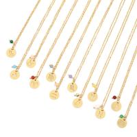 Edelstahl Schmuck Halskette, 12 Zeichen des Sternzeichens, plattiert, Modeschmuck & für Frau, keine, 400+35*12mm, verkauft von Strang