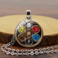 Time Gem Jewelry Necklace Zinc Alloy Round plated fashion jewelry & Unisex 28*36*25*450+50mm Sold By Strand