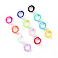 Iron Open Jump ring, Järn, ugnstorkande lack, olika färg och mönster för val & DIY, fler färger för val, 8*1.2mm, 100PC/Bag, Säljs av Bag