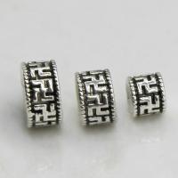 Zinc Alloy Jewelry Beads Column plated DIY silver color Sold By PC