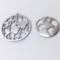 Stainless Steel Pendants 304 Stainless Steel Map plated DIY Sold By PC