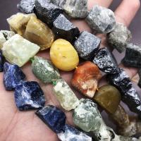 Vegyes Gemstone gyöngyök, Természetes kő, Nuggets, csiszolt, különböző szín és minta a választáshoz & DIY, több színt a választás, 10-20mm, Kb 22PC-k/Strand, Naponta eladott 40 cm Strand
