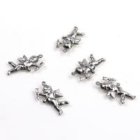 Stainless Steel Pendants, Angel, plated, 16x29mm, 60PCs/Lot, Sold By Lot