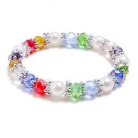 Bracelets de cristal, Placage, bijoux de mode & pour femme, plus de couleurs à choisir, 17-18cm, Diamètre intérieur:Environ 50mm, Vendu par brin