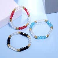 Crystal Bracelets, plated, fashion jewelry & for woman, more colors for choice, 17-18cm, Inner Diameter:Approx 50mm, Sold By Strand