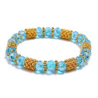 Crystal Bracelets plated fashion jewelry & for woman 17-18CM Inner Approx 50mm Sold By Strand