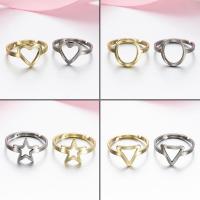 Edelstahl Ringe, plattiert, Einstellbar & Modeschmuck & verschiedene Stile für Wahl & für Frau, keine, 5x5x5cm, verkauft von PC